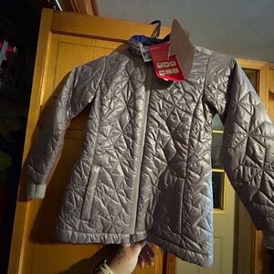 L.L. Bean Kids Puffer Jacket - Silver with tags